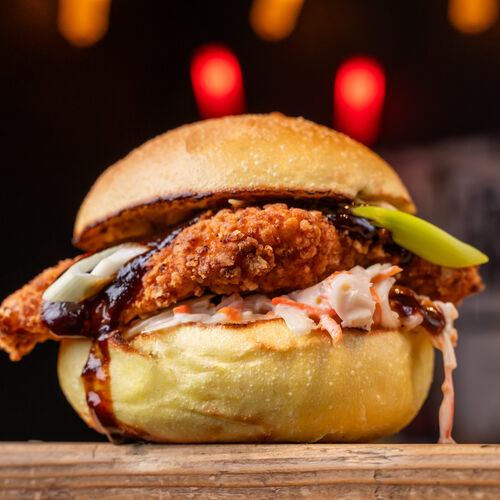 koreanischer Chickenburger von Freddy Schilling in Köln